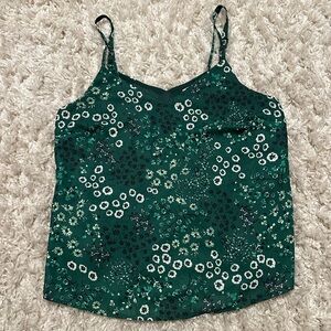 Skies Are Blue Green Fitted Camisole Top